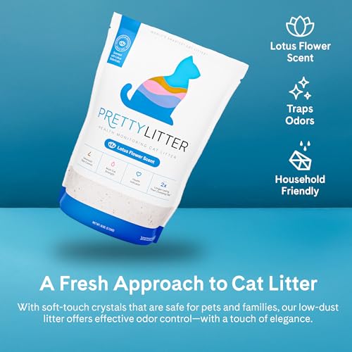 PrettyLitter Health Monitoring Cat Litter (6 LB (Pack of 6))