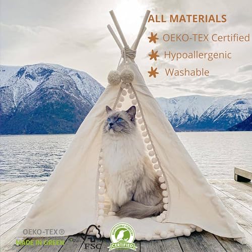Pet Teepee Bed for Dogs and Cats (Medium)