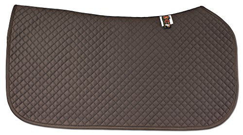 All Purpose Diamond Quilted Western Saddle Pad for Injury Prevention (Brown)