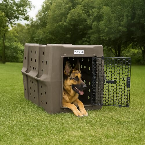 Dakota 283 Canine Rough and Tough Economy Dog Crate (Large / Coyote Granite)