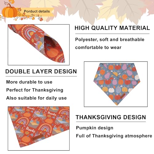 Thanksgiving Dog Bandana (Large / Thanksgiving)