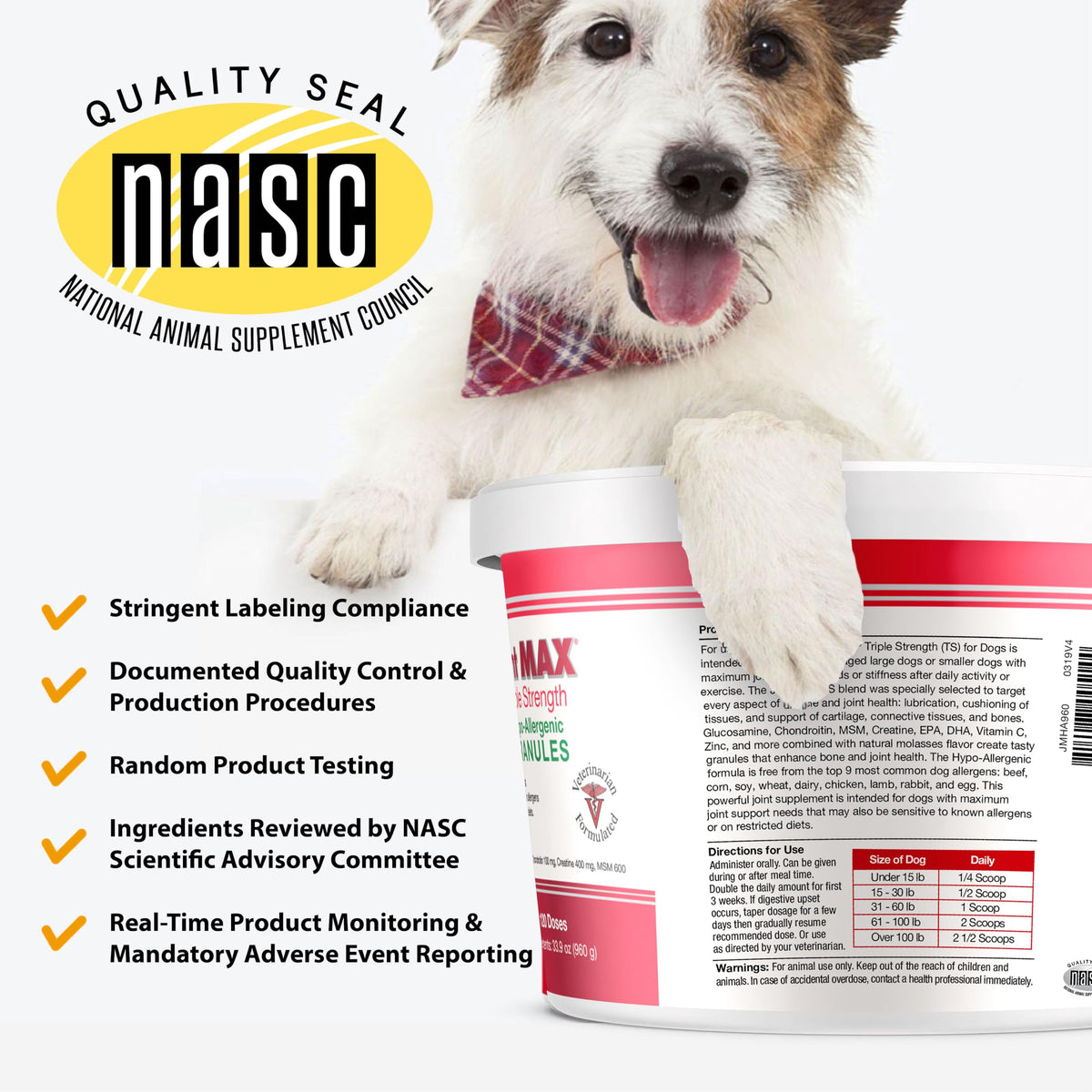 Triple Strength HA Granules for Dogs