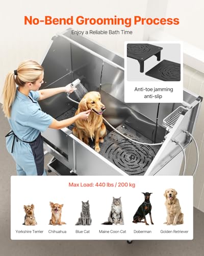 Stainless Steel Dog Washing Station (62 inch)
