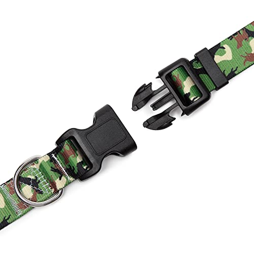 Adjustable Dog Collar (Extra Small / Dog Camouflage Green)