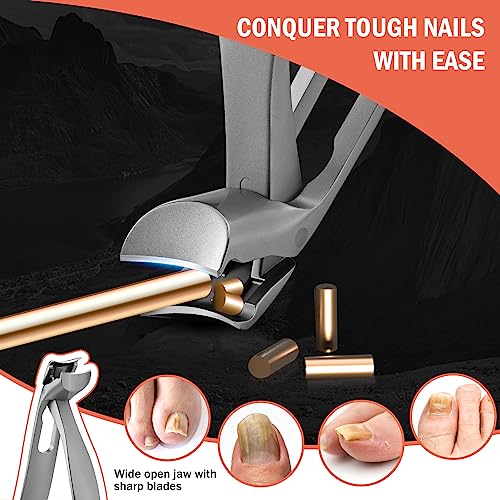 Toenail Clippers for Seniors (Silver / Large)