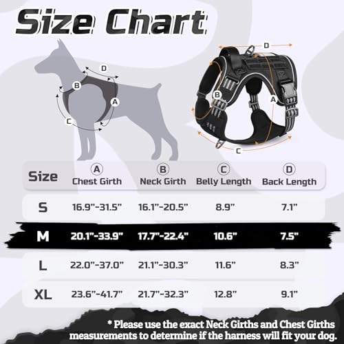 Tactical Dog Harness for Medium (Black / Medium)