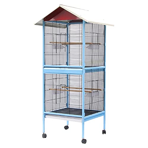 Cage Parrot Cage Flock Bird Cage Large Luxury Wrought Iron Breeding Bird Cage Can Be Layered for Breeding Flock of Birds