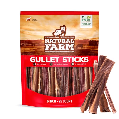 Gullet Sticks Chews for Dogs (6" Gullet - 25 Count)