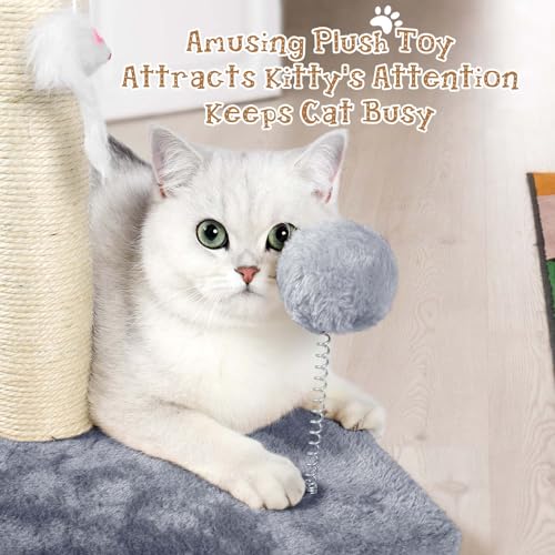 32" Tall Sisal Cat Scratching Posts Tree for Indoor Cats Adults