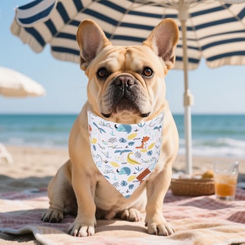 Dinosaurs Dog Bandana (Small / Dinosaurs-1)