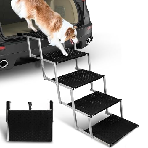Foldable Dog Stairs for Car (5 Steps)