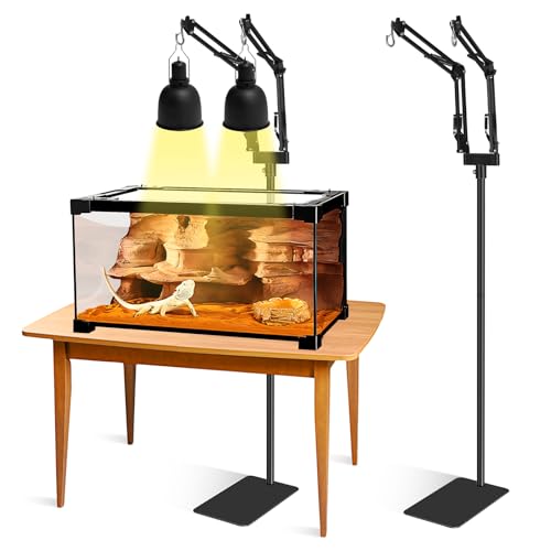 Dual Arm Reptile Lamp Stand