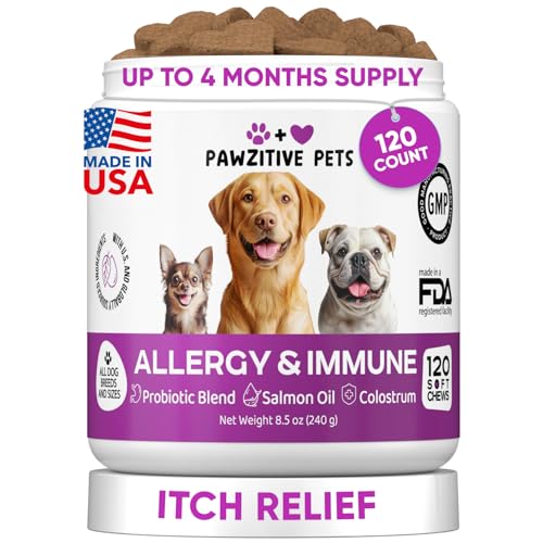 Dog Allergy Relief Chews for Itchy Skin (Purple)