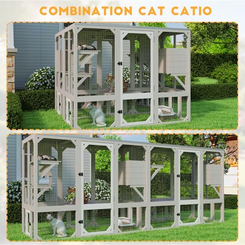 Catio Outdoor Cat Enclosure (59" L x 27.5" W x 47.2" H)