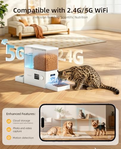 Automatic Cat Feeder and Water Dispenser with Camera