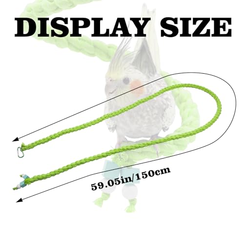 59 Inches Spiral Rope Perch (59 inches / Green)