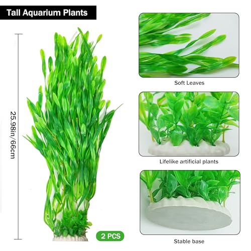 25.98 Inch Tall Aquarium Plants (Green (Style B))