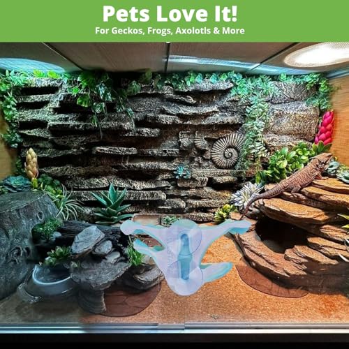 Mushroom Decor for Reptile Tank (Shelf Cap / Ember)