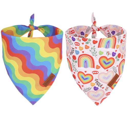 Rainbow Dog Bandanas (X-Large / Rainbow)
