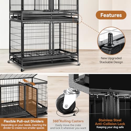 48 inch Wire Dog Crate with Divider