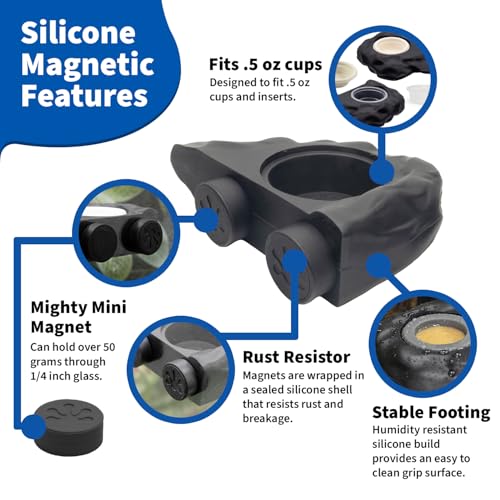 Silicone Gecko Feeding Ledge (Black)