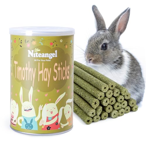 20pcs Natural Timothy Hay Sticks