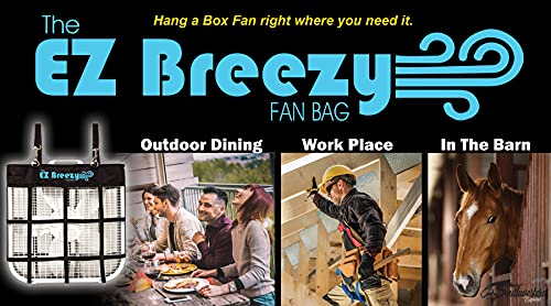 EZ Breezy Box Fan Holder (2 Pack Black)