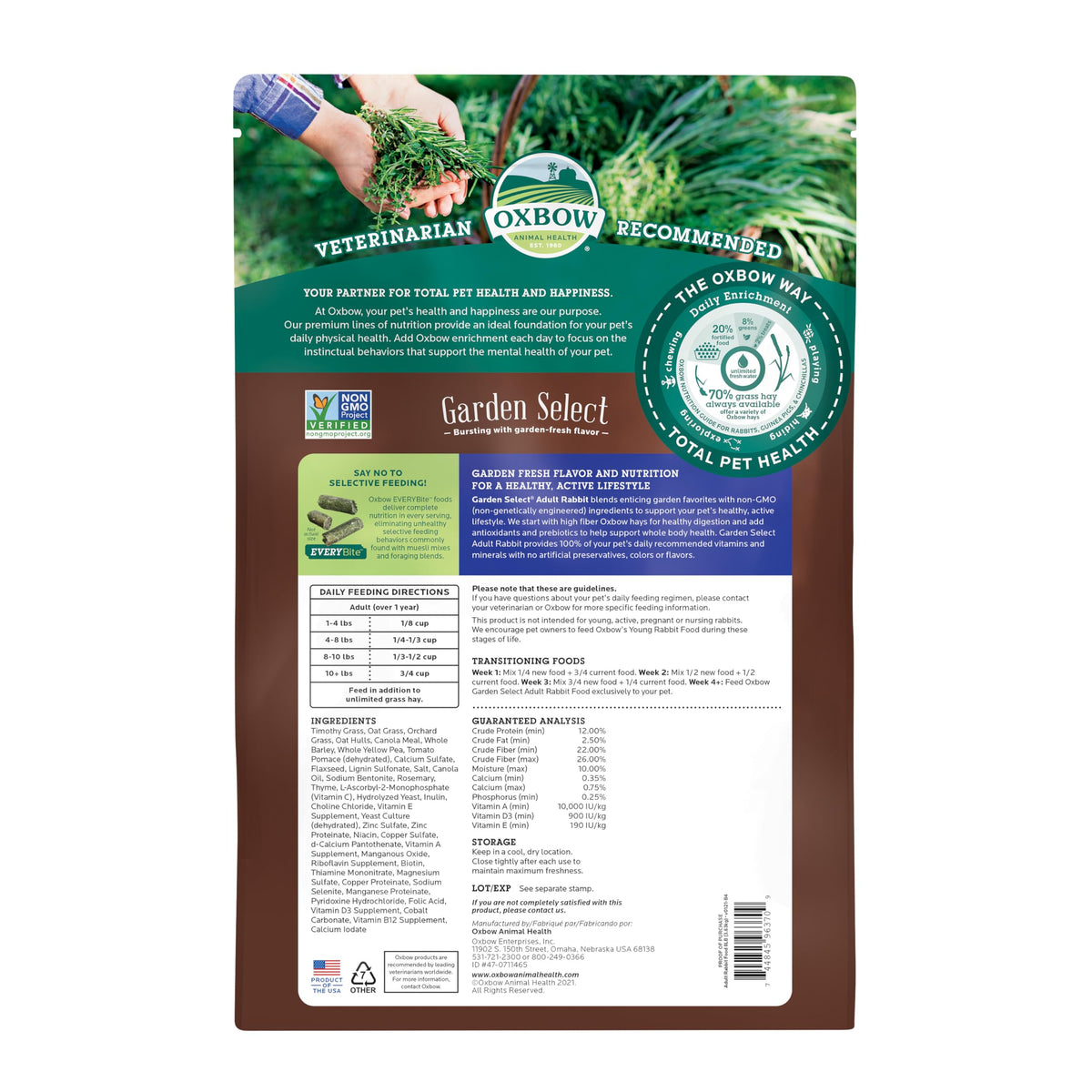 Garden Select Adult Rabbit Food (8 Pound (Pack of 1))