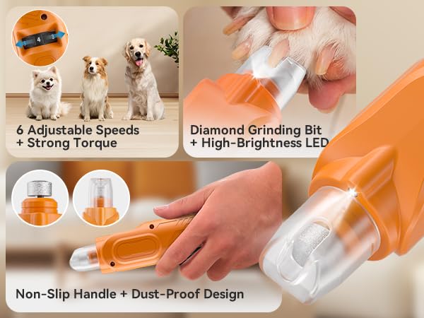 PAPIFFEED Dog Nail Grinder