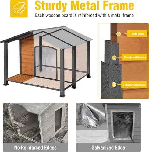 Heated Outdoor Dog House with Safe Heating System