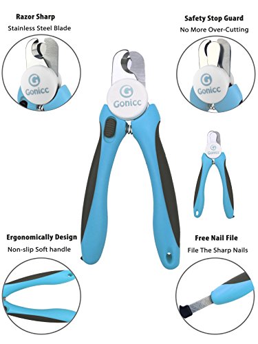 Professional Pet Nail Clippers & Trimmer for Medium Small Dogs Cats (For Medium to Small Dogs)