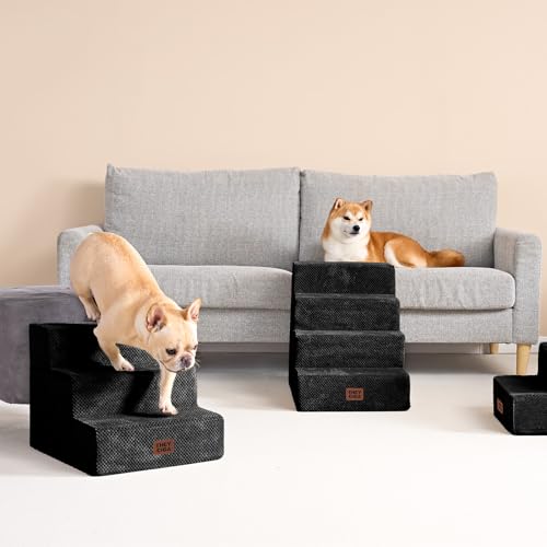 Dog Stairs 13.5" H (Black / Extra Wide 16.5" x 21" x 13.5")