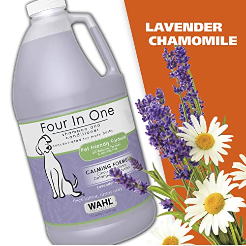 USA 4-in-1 Calming Pet Shampoo for Dogs, Lavender Chamomile, 64 oz (64 Ounce)