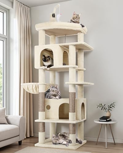Cat Tree for Large Adult Cats (XL / Beige)