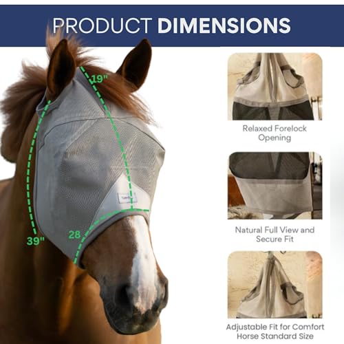 Horse Fly Mask Without Ears