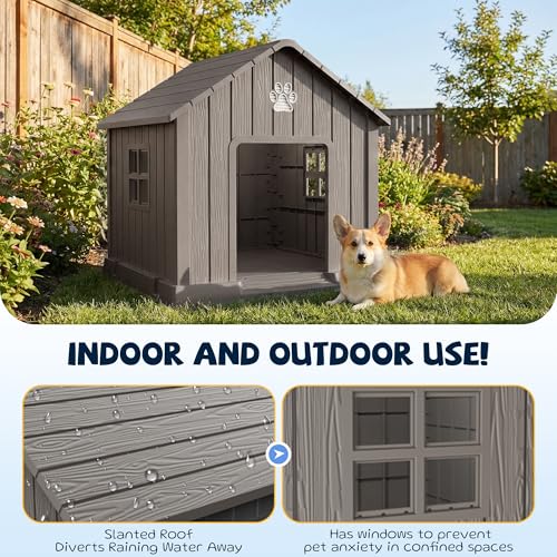 Dog House Outdoor (Grey / 31.18*33.7*32.52)
