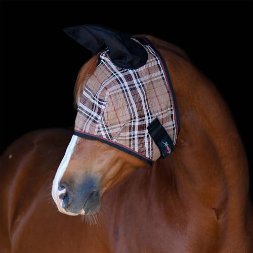 Kensington Signature Fly Mask w (XL (Large Horse) / 121 - Deluxe Black)