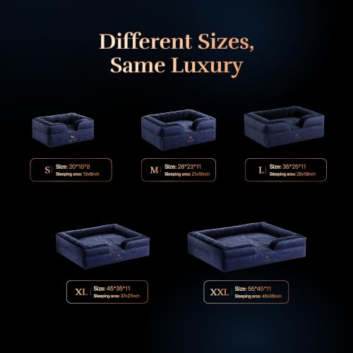 Large Dog Bed (Dark Blue - DE / X-Large)