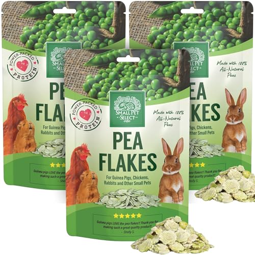 Pea Flakes Treats for Rabbit Bunny (3 Pound (Pack of 1))