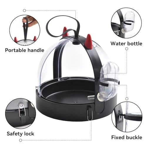 Portable Hamster Cage Travel Bag (【Black】)