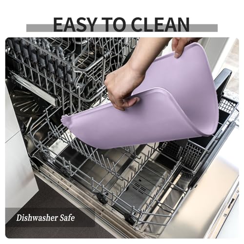 Silicone Pet Feeding Mat (Lavender / 22" x 14")