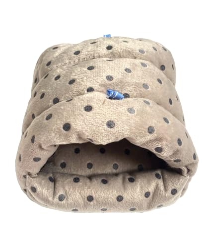Guinea Pig Warm Cave Bed (L / Dot-Grey)