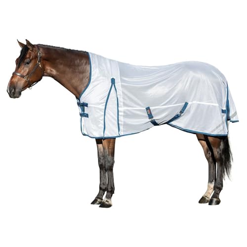 Soft Interlock Mesh II Horse Fly Sheets (Horse Size 72 / Horse High Neck Euro Surcingle / White)