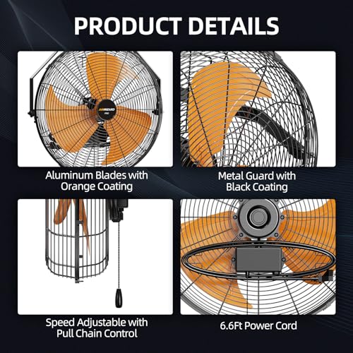 Pro Serie 18 inch Industrial Wall (18 Inch - 5200 CFM)