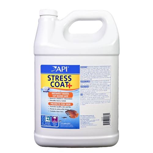 STRESS COAT Aquarium Water Conditioner 1 (128 fl oz / Aquarium Treatment without Pump)