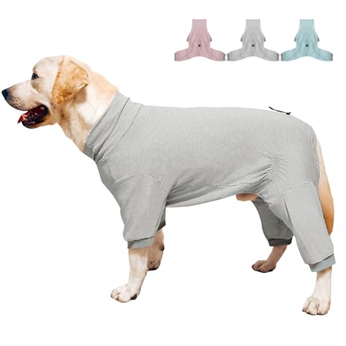 Dog Pyjamas PJS Sweater Clothes and Home Clothing Suitable for Medium to Large Breeds of Dogs (Gray / 5XL)