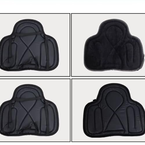 Horse Saddle Cushion Western Long Saddle Pad Horse Riding Seat Saddle Cushion Pad (50X40cm / Black style)