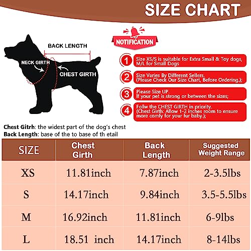 Dog Sweaters for Small Dogs (X-Small (Chest 12.2 in) / Brown)