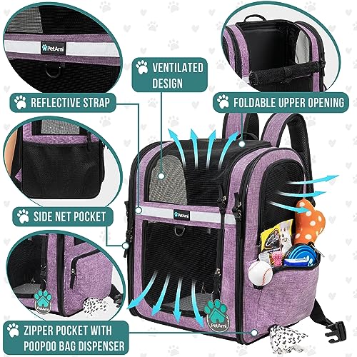 Dog Backpack Carrier (Purple)