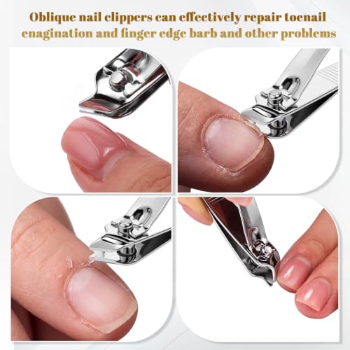 Rustproof Stainless Steel Nail Clippers Bulk (Slanted Top)